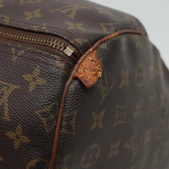 LOUIS VUITTON Monogram Keepall 55 Boston Bag M41424 LV Auth BD1436 - Picture 10 of 16